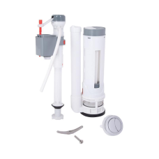 Qtap HY4(Kolibri) комплект арматури для бачка унітаза-моноблок з подвійною круглою кнопкою змиву та клапаном