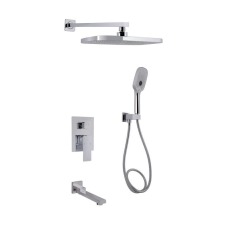 Душова система універсальна Qtap Gemini прихованого монтажу на три споживача QTGEM114CRM45702 Chrome