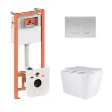 Готове рішення Qtap для ванної кімнати: підвісний унітаз Tern + комплект інсталяції Nest 4 в 1 (кругла клавіша