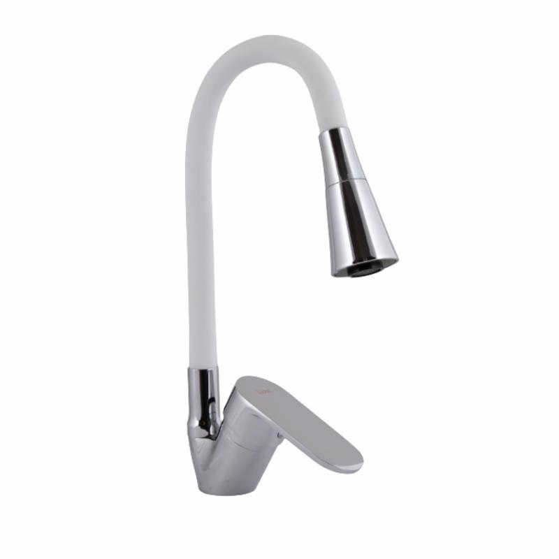 Змішувач для кухні Lidz Tani 008F3 з гнучким виливом (k40) LDTAN008F3WCR37037 White / Chrome Змішувач для кухні Lidz Tani 008F3 з гнучким виливом (k40) LDTAN008F3WCR37037 White / Chrome