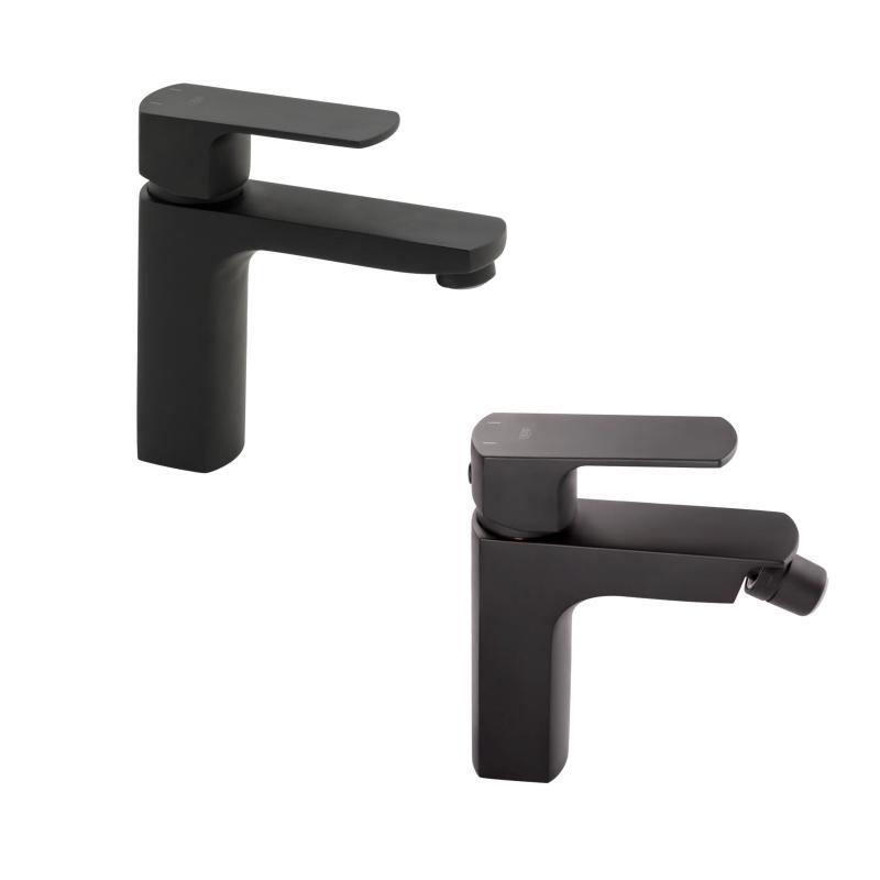 Комплект змішувачів Qtap Lipno: Змішувач для раковини QTLIPNO1023101CB + Змішувач для біде QTLIPNO2023101CB Комплект змішувачів Qtap Lipno: Змішувач для раковини QTLIPNO1023101CB + Змішувач для біде QTLIPNO2023101CB