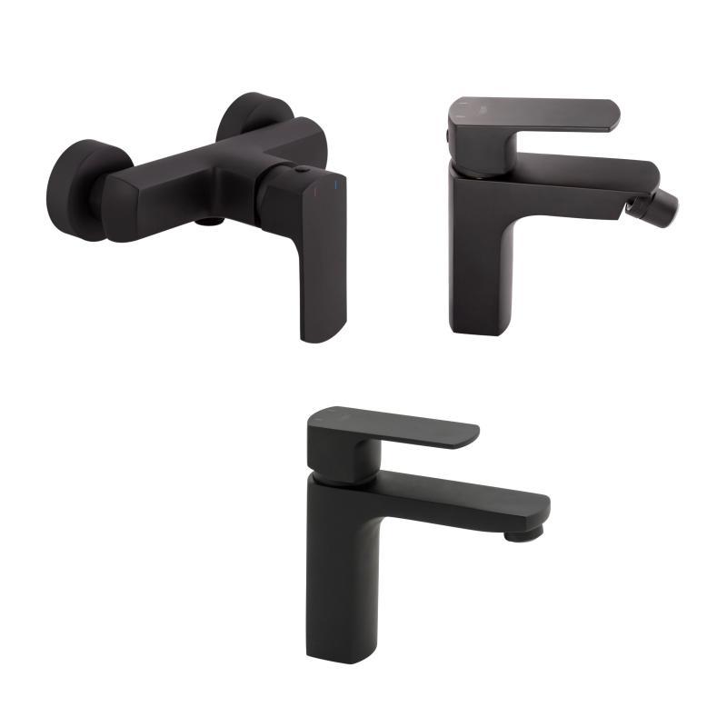 Комплект змішувачів Qtap Lipno: Змішувач для душу QTLIPNO4023101CB + Змішувач для раковини QTLIPNO1023101CB + Комплект змішувачів Qtap Lipno: Змішувач для душу QTLIPNO4023101CB + Змішувач для раковини QTLIPNO1023101CB +