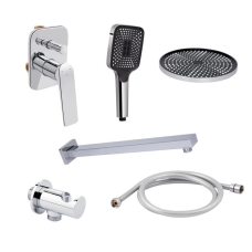 Комплект для душа Qtap Vlasta: Змішувач для душу QTVLA6028102NC+Душ. набір(