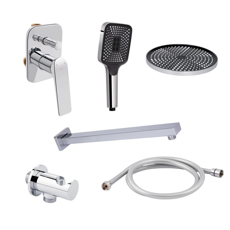 Комплект для душа Qtap Vlasta: Змішувач для душу QTVLA6028102NC+Душ. набір( Комплект для душа Qtap Vlasta: Змішувач для душу QTVLA6028102NC+Душ. набір(