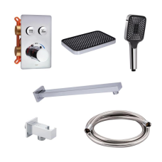 Комплект для душу Qtap Votice: Змішувач для душу QTVOT6442T105NKC+Душ.