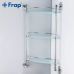 Скляна полиця кутова Frap F1907-3, 3-х ярусна, 290х290 мм Скляна полиця кутова Frap F1907-3, 3-х ярусна, 290х290 мм
