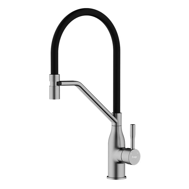 F4497-9 кухня одноваж. силікон. вилив лат. корп. гайка Ø35 (сірий Gungrey) {10} F4497-9 кухня одноваж. силікон. вилив лат. корп. гайка Ø35 (сірий Gungrey) {10}