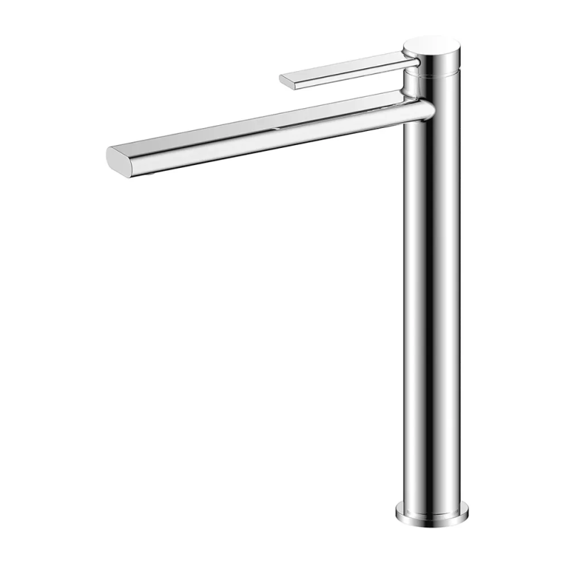 F1067-2 умивальник високий  одноваж. литий вилив лат. корпус гайка Ø25 (хром) {10}