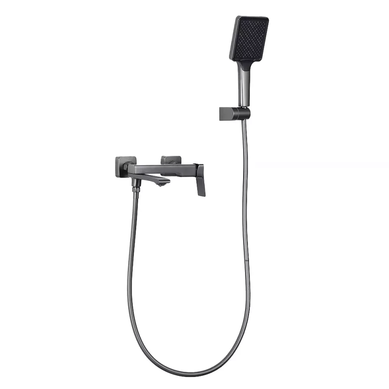 F3284-9 ванна одноваж. кор. поворот. вилив лат. корпус гайка Ø35 (сірий Gungre) {8/1}