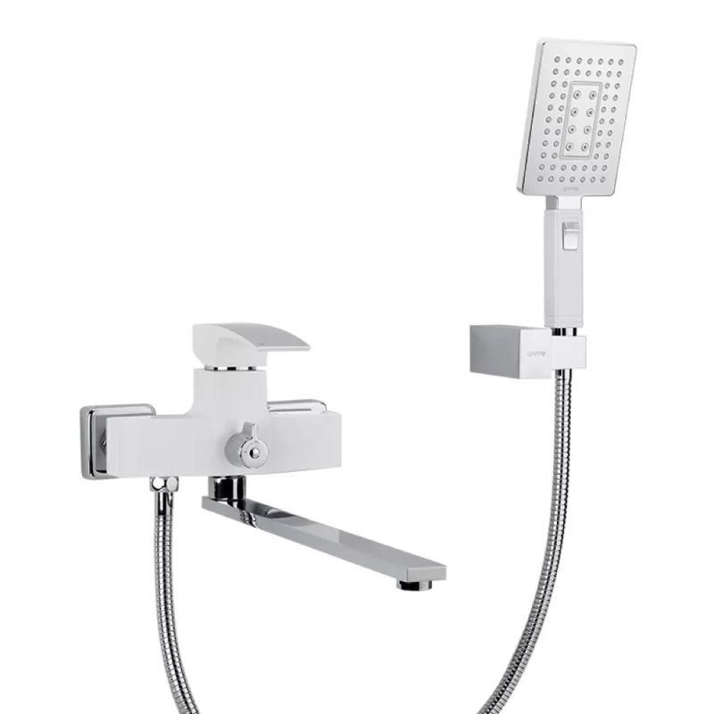 Змішувач для ванни GAPPO G2207-7, білий/хром Змішувач для ванни GAPPO G2207-7, білий/хром