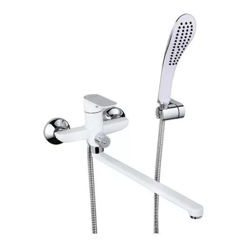 Змішувач для ванни GAPPO G2248, білий/хром Змішувач для ванни GAPPO G2248, білий/хром