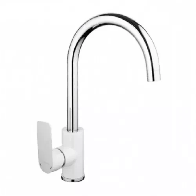 Змішувач для кухні GAPPO G4048 з вис. виливом, білий/хром Змішувач для кухні GAPPO G4048 з вис. виливом, білий/хром