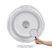 Кухонна мийка Lidz 510-D 0,6 мм Satin (LIDZ510D06SAT)