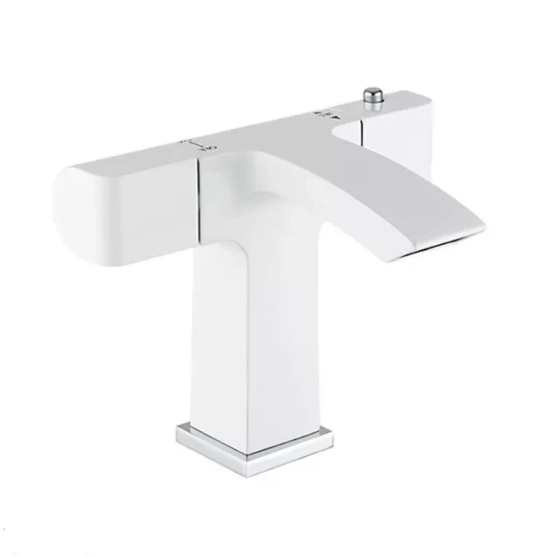 Змішувач для умивальника GAPPO G1007-50, білий/хром Змішувач для умивальника GAPPO G1007-50, білий/хром