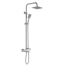 Душова система з термостатом GAPPO G2499-40, вилив - перемикач на лійку, 3-функції, нержавіюча сталь