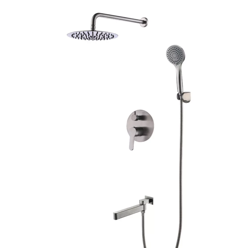 Вбудована система для душу GAPPO G7199-30 з 3-функціями, вилив - перемикач на лійку, нержавіюча сталь Вбудована система для душу GAPPO G7199-30 з 3-функціями, вилив - перемикач на лійку, нержавіюча сталь