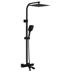 Душова система з термостатом GAPPO G2407-60 вилив - перемикач на лійку, 3-функції, чорний