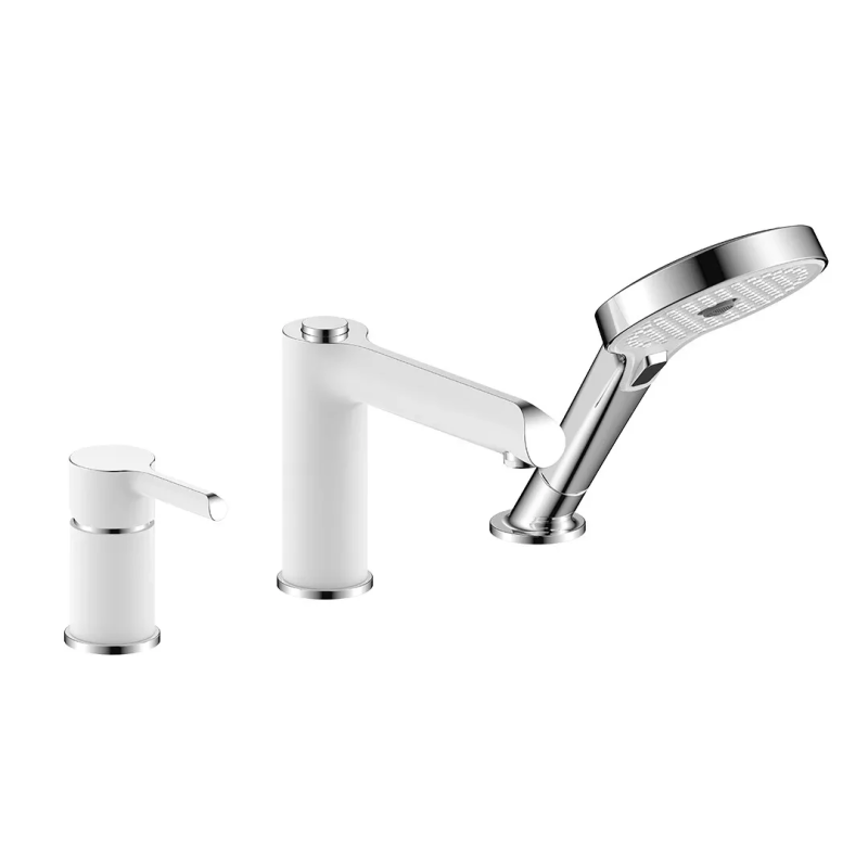 Змішувач для ванни на борт GAPPO G1103-8, білий/хром Змішувач для ванни на борт GAPPO G1103-8, білий/хром