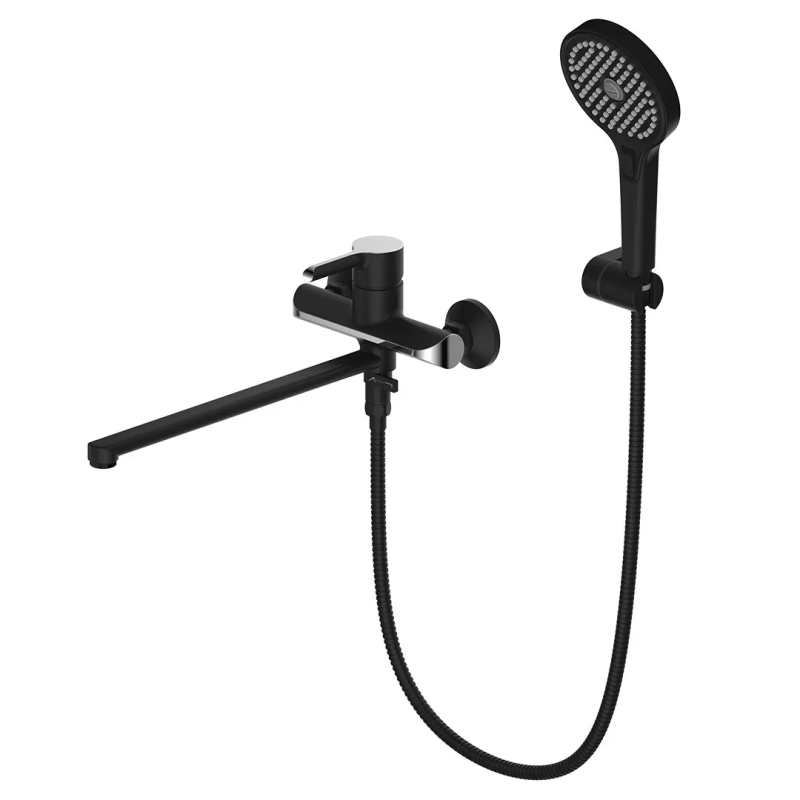 Змішувач для ванни GAPPO G2203-6, чорний/хром Змішувач для ванни GAPPO G2203-6, чорний/хром