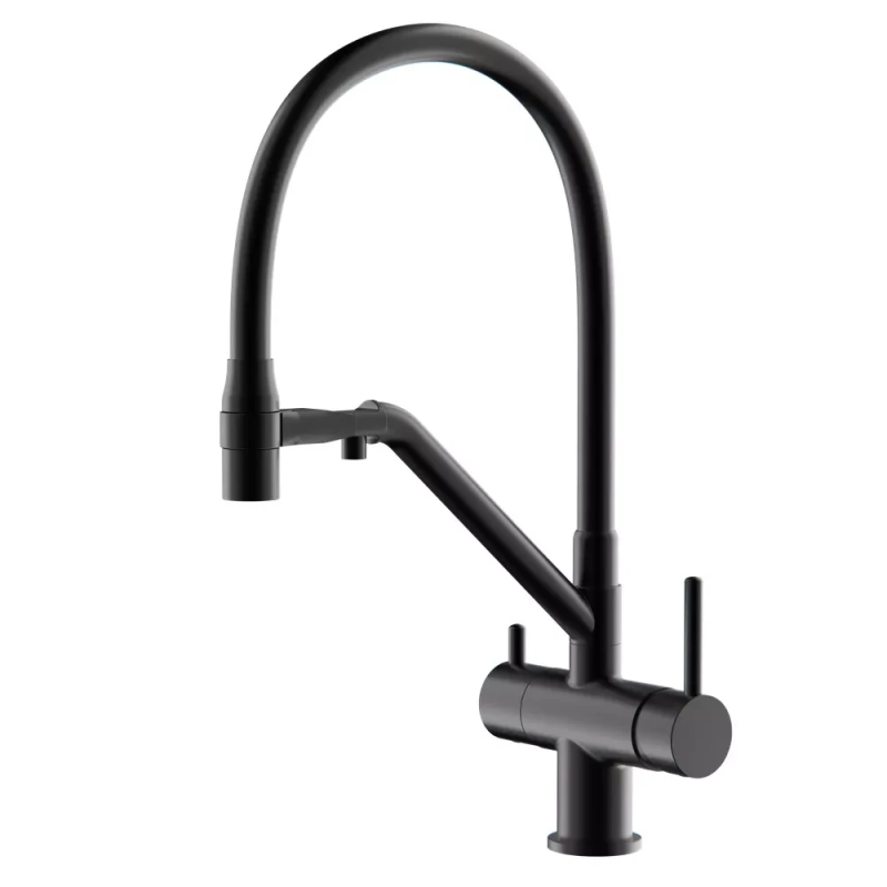 Змішувач для кухні з підключенням фільтра GAPPO G4398-86, чорний Змішувач для кухні з підключенням фільтра GAPPO G4398-86, чорний