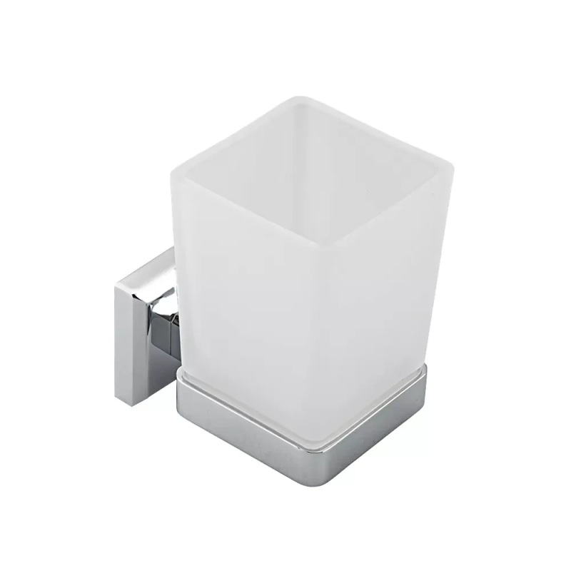 G3806 склянка з тримачем зубних щіток (латунь) хром {30} G3806 склянка з тримачем зубних щіток (латунь) хром {30}