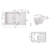 Кухонна мийка Lidz 790x495/230 WHI-01 (LIDZWHI01790495230)