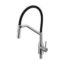 G4098-15 кухня одноважіль. вис. вилив неірж. сталь гайка Ø 35 (сатин)348/1ult