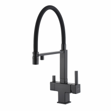 G4395-56 кухня під осмос одноваж. вис. силікон. вилив лат. шпилька Ø35 (чорний) {8/1}