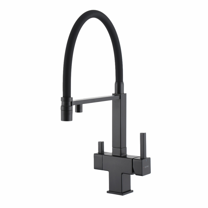 G4395-56 кухня під осмос одноваж. вис. силікон. вилив лат. шпилька Ø35 (чорний) {8/1} G4395-56 кухня під осмос одноваж. вис. силікон. вилив лат. шпилька Ø35 (чорний) {8/1}