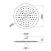 Лійка для верхнього душу Лейки Lidz Лейка 125 245 мм округла LDNIA125NKS37518 Chrome Лійка для верхнього душу Лейки Lidz Лейка 125 245 мм округла LDNIA125NKS37518 Chrome