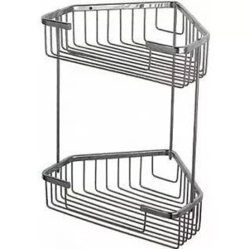 Полиця кутова Frap F335-1, 2-х ярусна, 240х320 мм, хром Полиця кутова Frap F335-1, 2-х ярусна, 240х320 мм, хром