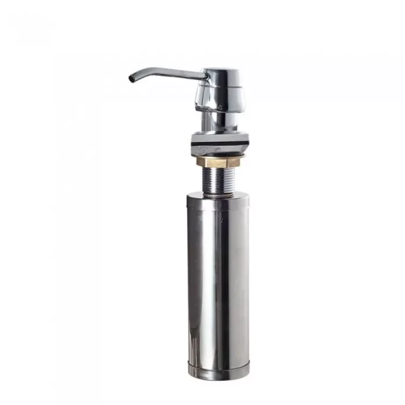 Дозатор для мила Frap F405, що вбудовується в мийку, хром, 150 мл Дозатор для мила Frap F405, що вбудовується в мийку, хром, 150 мл