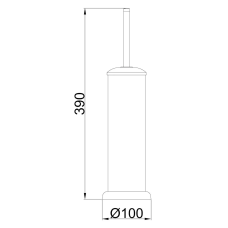 Йоржик туалетний Frap F901 підлоговий, хром