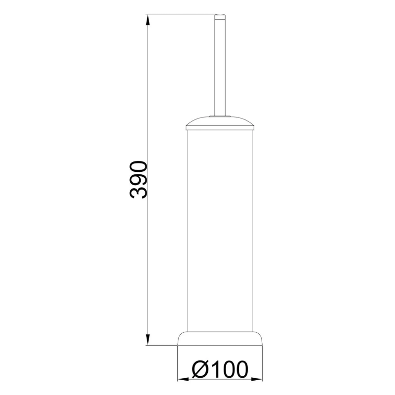 Йоржик туалетний Frap F901 підлоговий, хром Йоржик туалетний Frap F901 підлоговий, хром