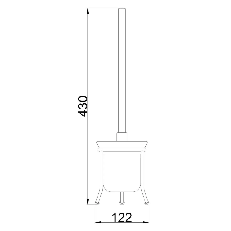 Йорж підлоговий Frap F905, скло/хром Йорж підлоговий Frap F905, скло/хром