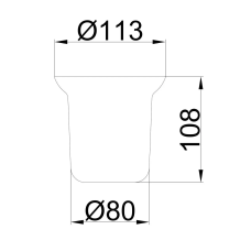 Склянка для йоржика Frap F753, матовий