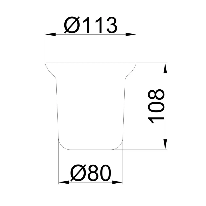 Склянка для йоржика Frap F753, матовий Склянка для йоржика Frap F753, матовий