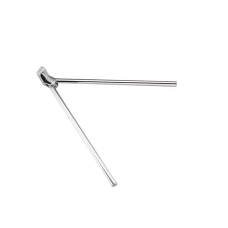 Рушникотримач поворотний подвійний Frap F1812 з 2-ма накладками, 382 мм, білий/хром