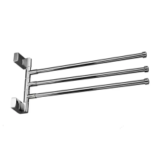 Рушникотримач поворотний потрійний Frap F1813 з 2-ма накладками, 397 мм, білий/хром