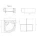 Душовий піддон Lidz KAPIELKA ST90x90x41