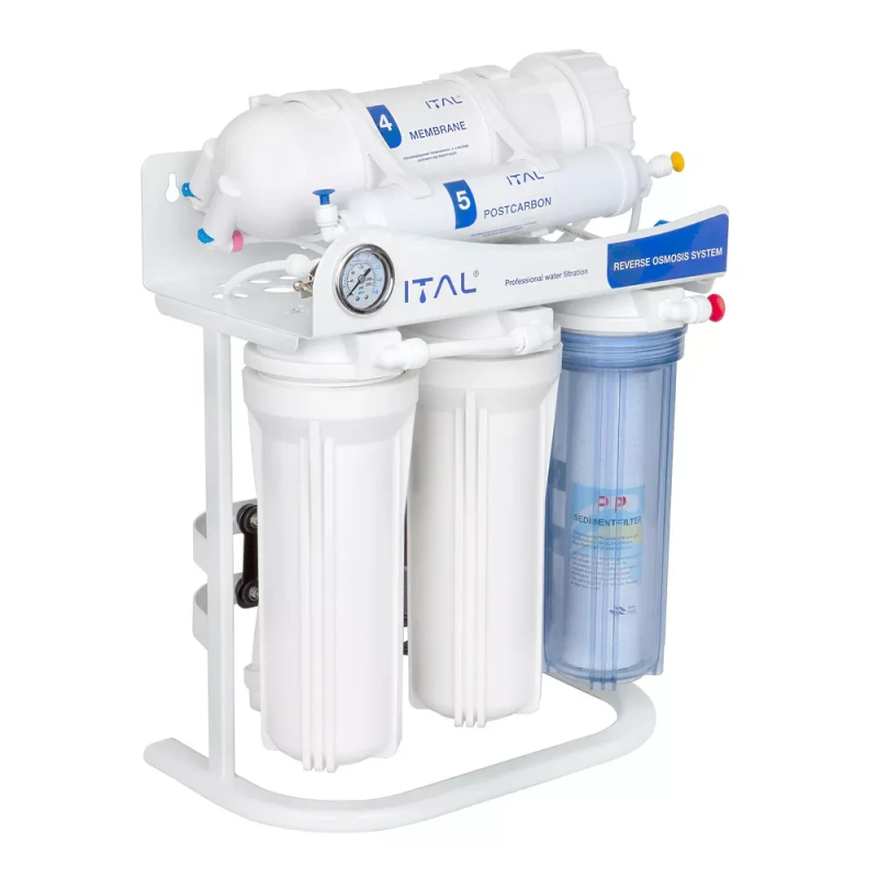 Фільтр зворотного осмосу ITAL 5-300P п“ятиступенева система очищення, помпа, мембрана 300 галон (IT-RO5-300P)