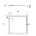 Душовий піддон KAPIELKA ST80x80х14 низький, квадратний, діаметр зливу 52 мм Lidz Душовий піддон KAPIELKA ST80x80х14 низький, квадратний, діаметр зливу 52 мм Lidz