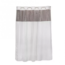 Штора для ванни GAPPO G8654, терілен-поліестер, 18х200 см, білий