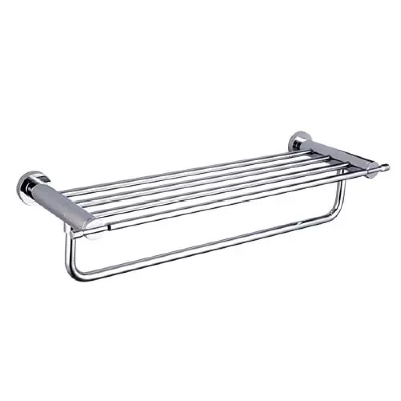 Полиця з тримачем для рушників GAPPO G1824, хром, 580 мм Полиця з тримачем для рушників GAPPO G1824, хром, 580 мм